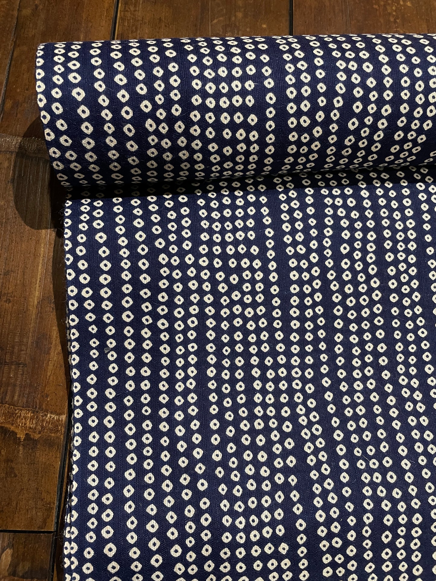 Dyed Men's Yukata "Kanoko (Slanted Stripes)"