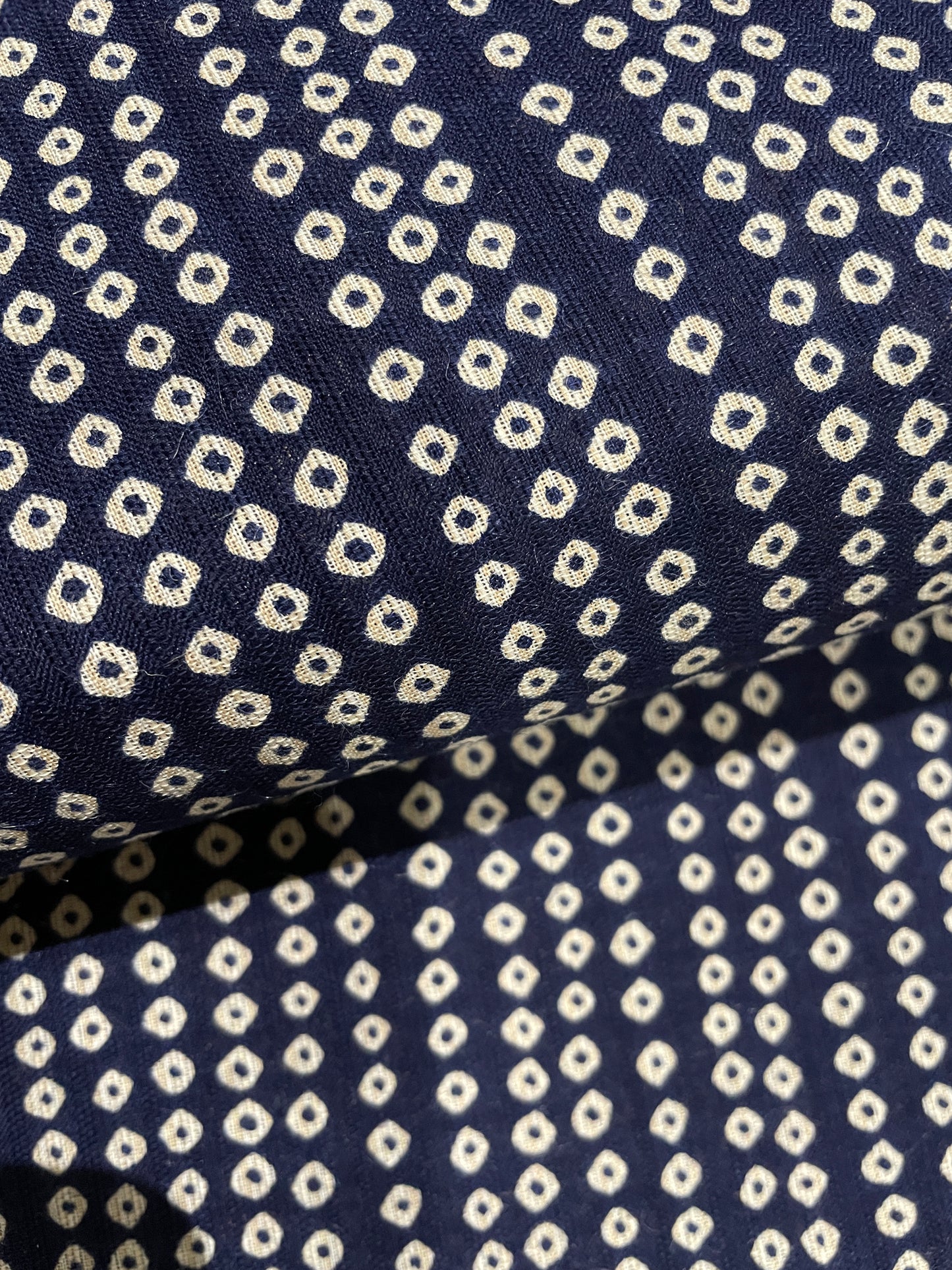 Dyed Men's Yukata "Kanoko (Slanted Stripes)"