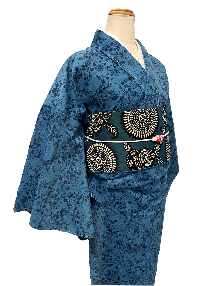 (KUON) Corduroy Kimono "Tanpopo" (Ladies' Ready-to-Wear/M size)