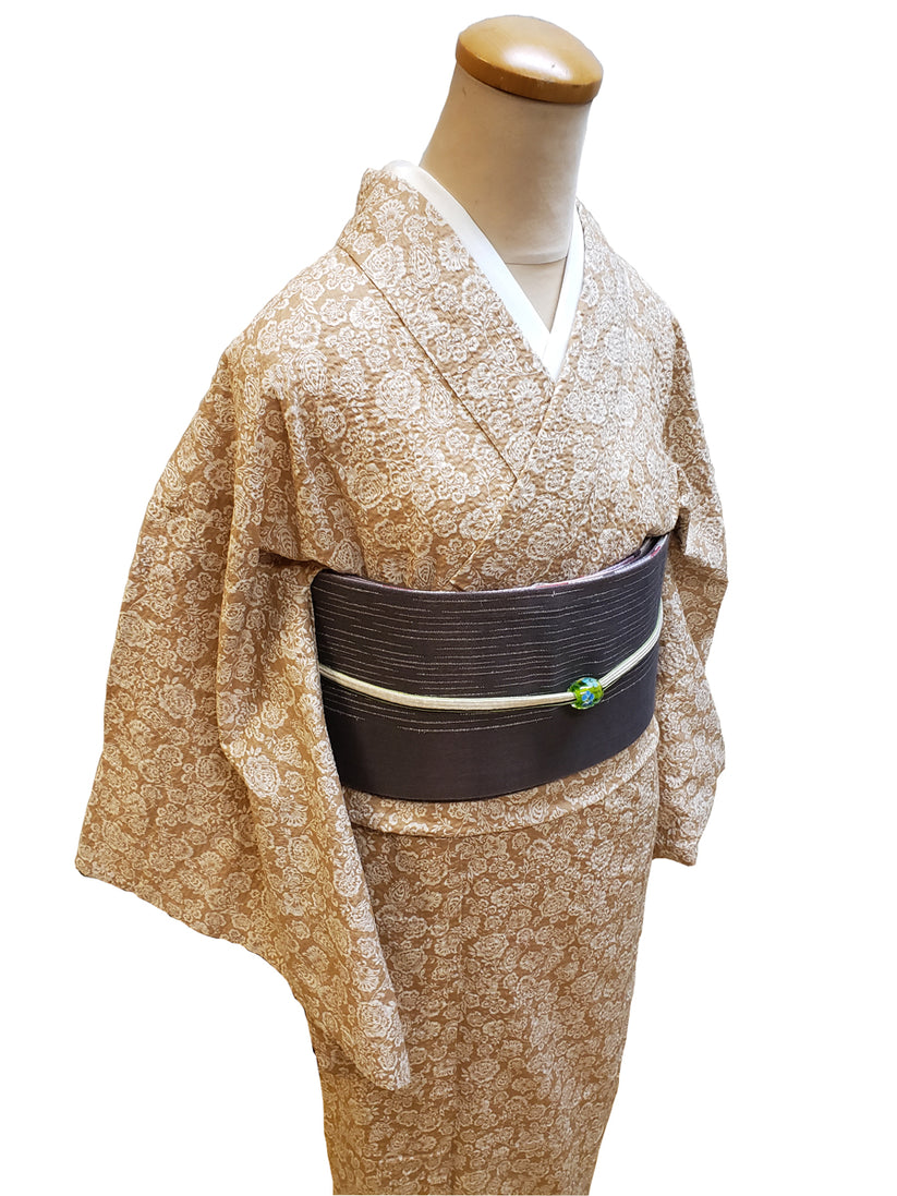 (KUON) Cotton Kimono "Carnation" (Ladies' Ready-to-Wear/M size)