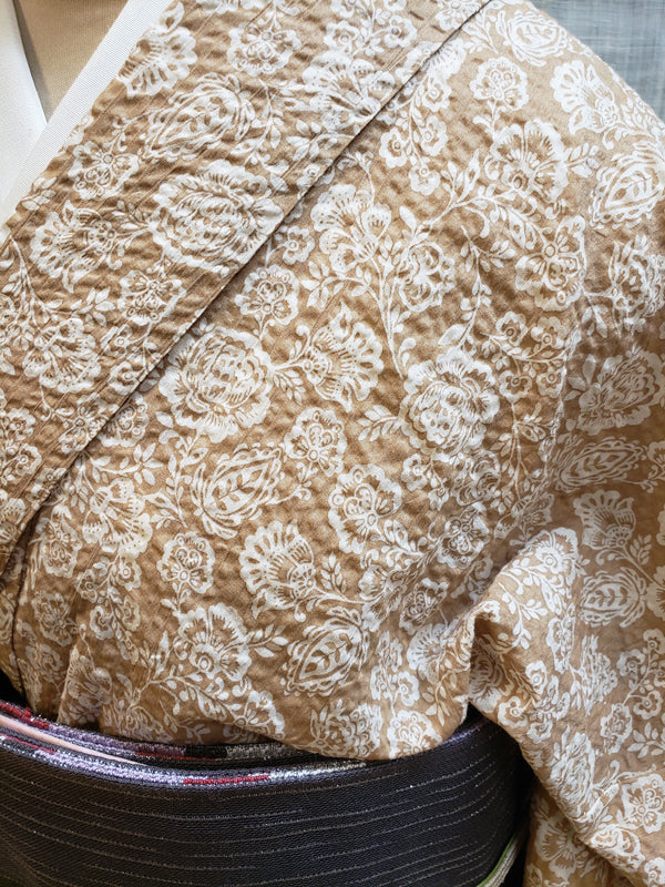 (KUON) Cotton Kimono "Carnation" (Ladies' Ready-to-Wear/M size)