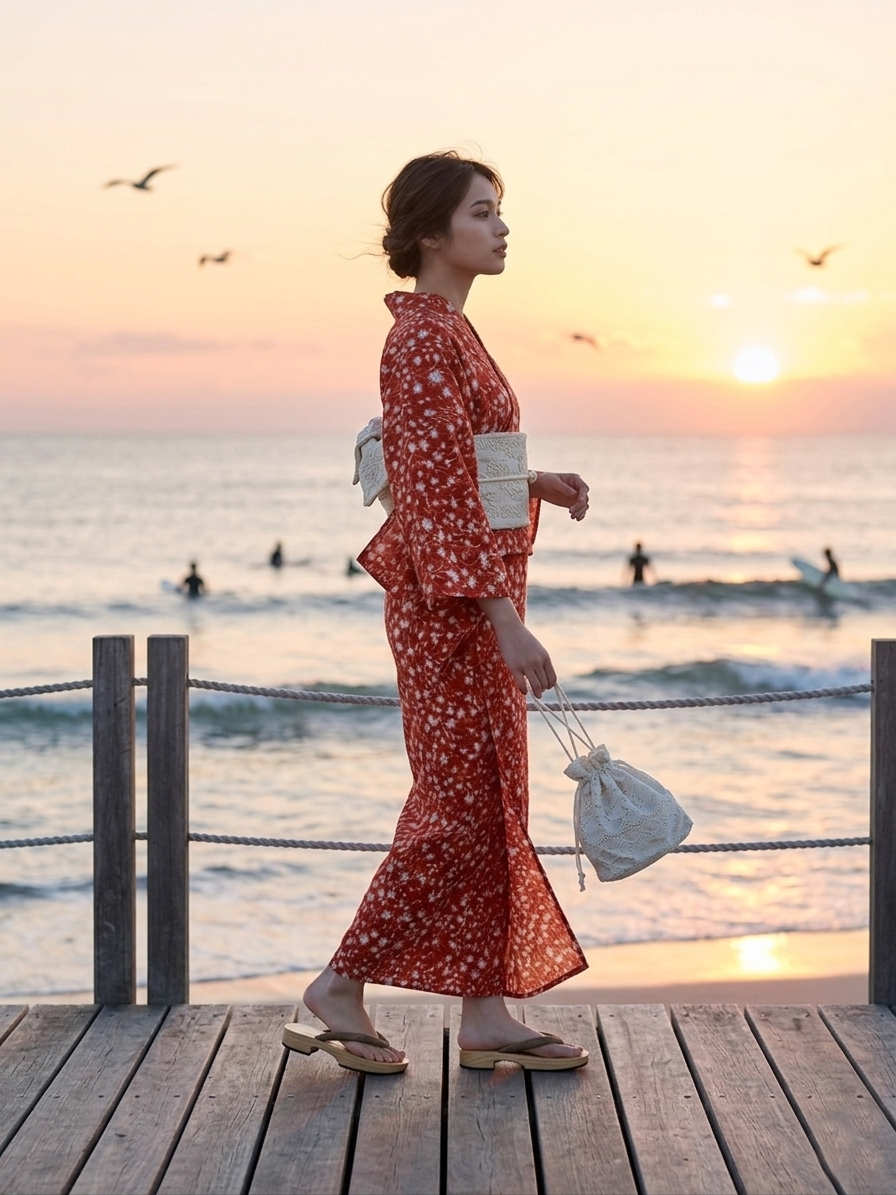 凪nagi)薄キモノ「Hana-shibori」単仕立て付き – MENYA FABRIC
