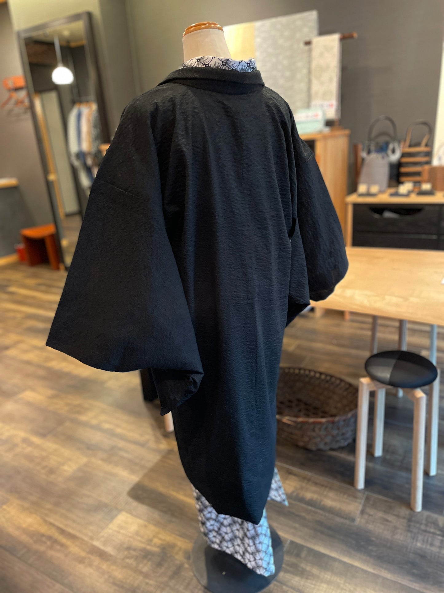 (KUON) Cotton lace kimono "Marriage" with single tailoring