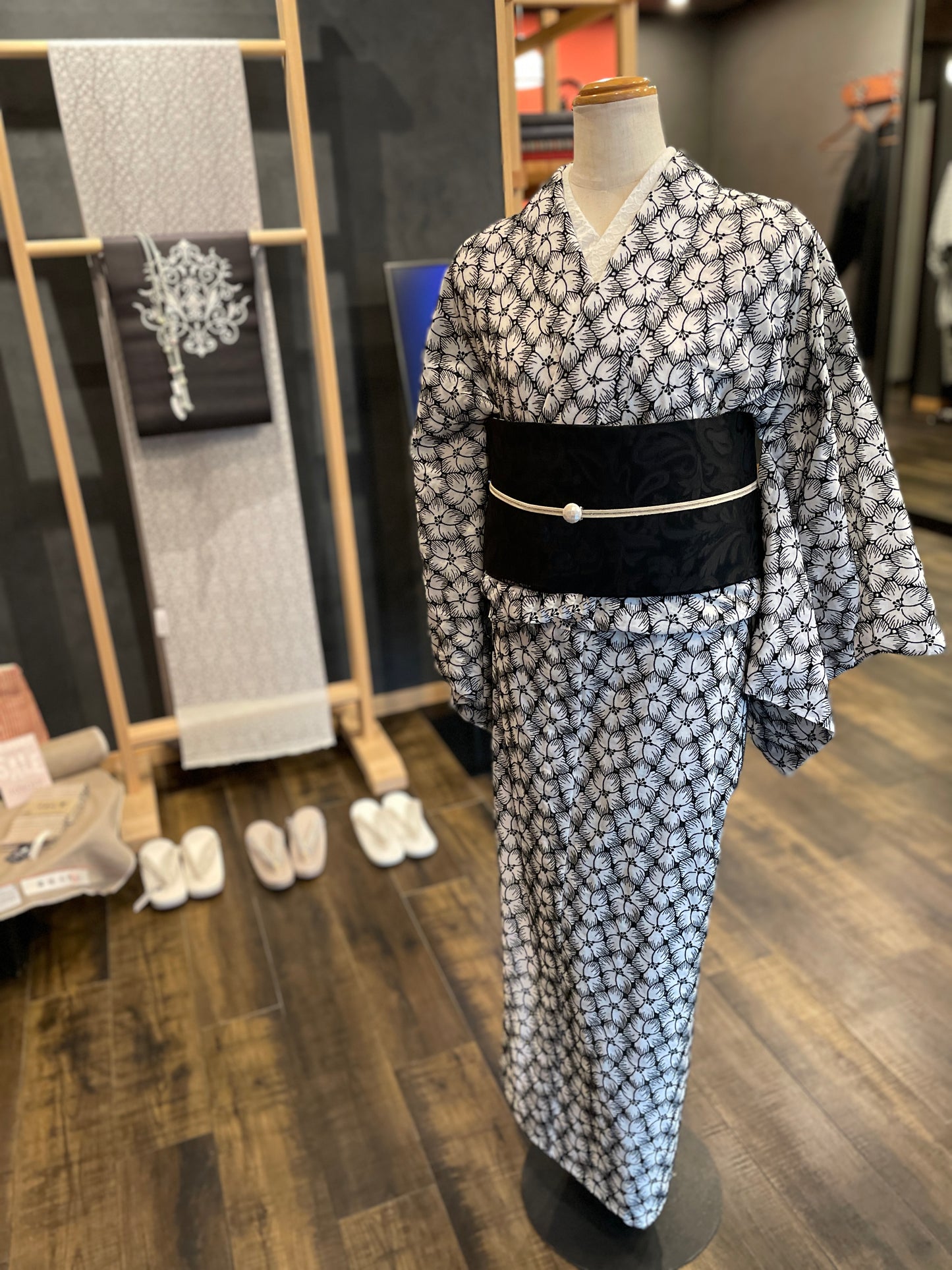 (KUON)コットンレース着物「Aloalo」単仕立て付き