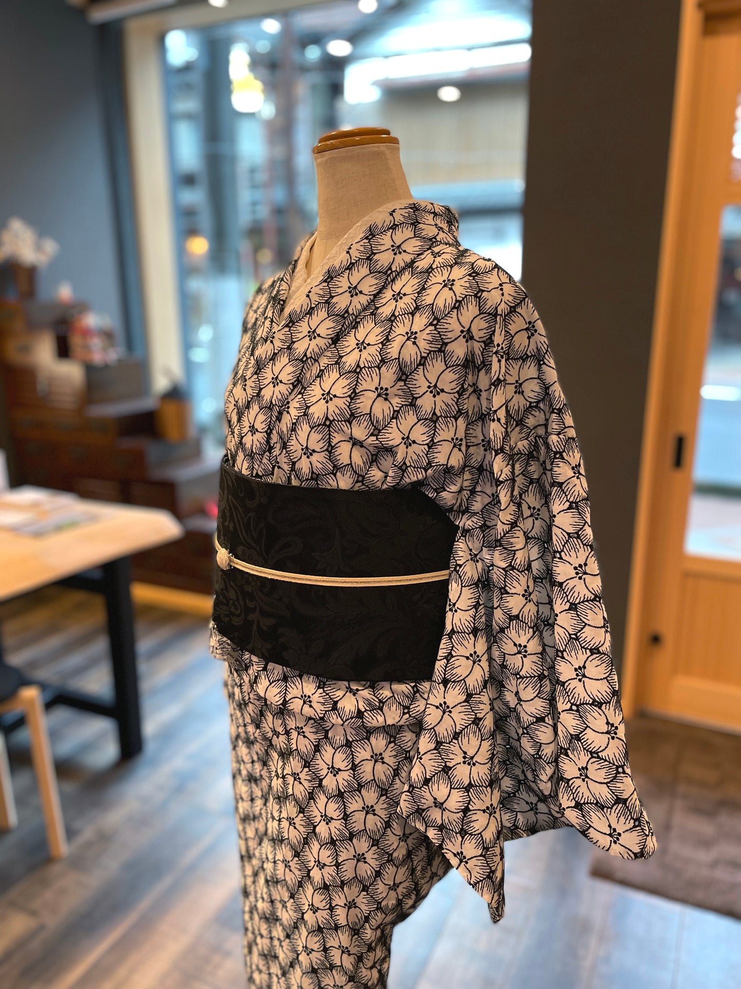 (KUON)コットンレース着物「Aloalo」単仕立て付き