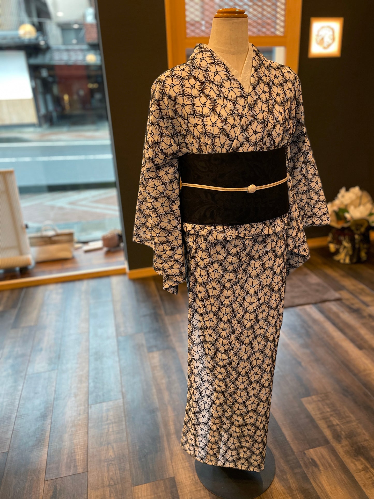 (KUON)コットンレース着物「Aloalo」単仕立て付き