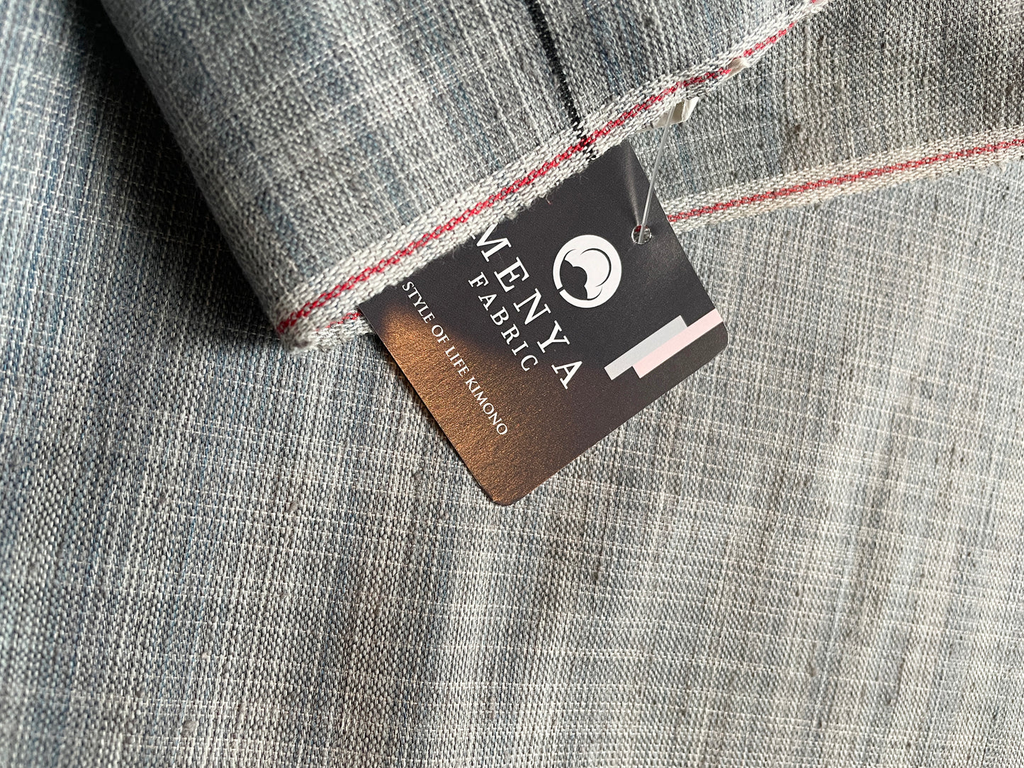 Bingo woven cotton "Kinran Kasumi (blue gray)" single layer tailoring