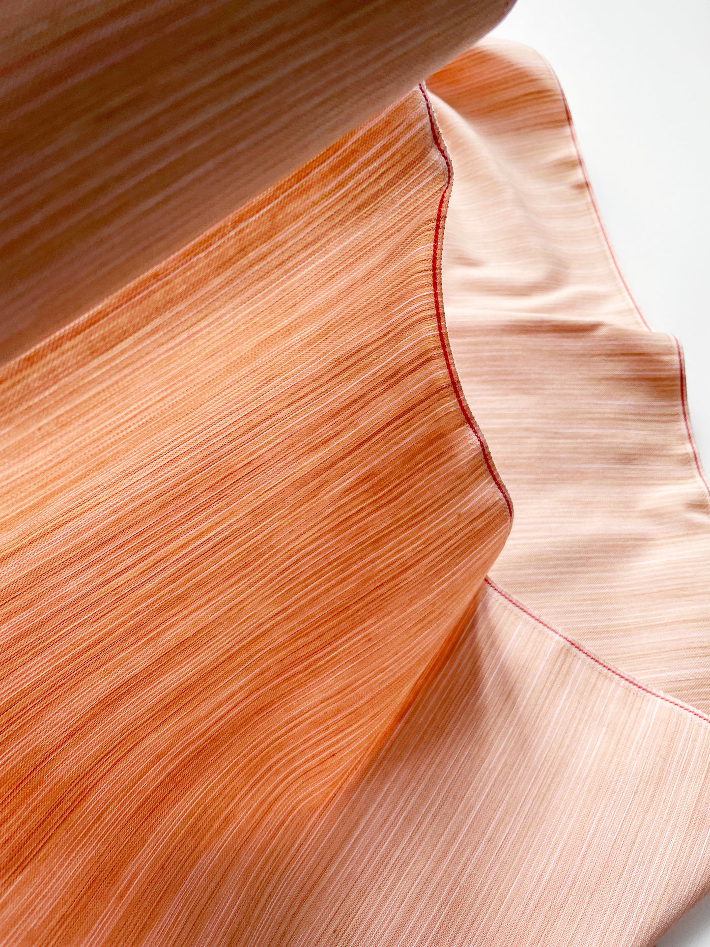 備後織木綿「金蘭霞(撫子)」単衣仕立付