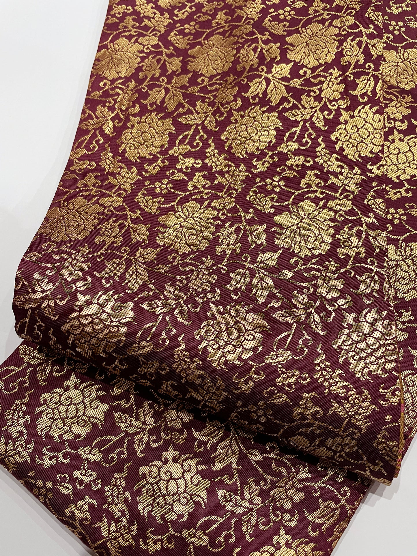 於いち(OICHI SILK)の半巾帯「正倉院菊文様」