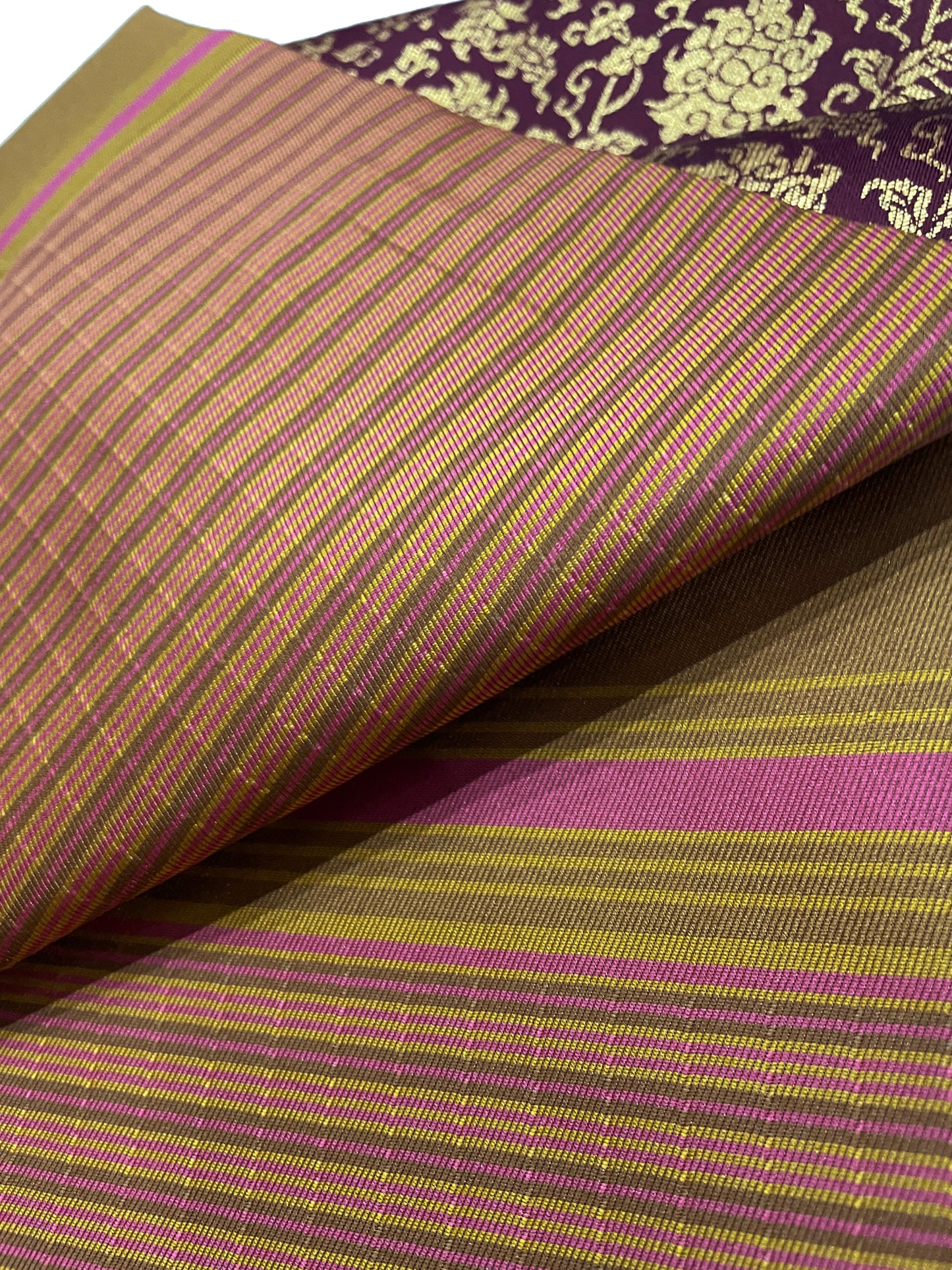 於いち(OICHI SILK)の半巾帯「正倉院菊文様」