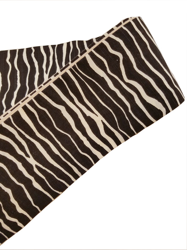 Cotton square belt "ZEBRA/BLACK"