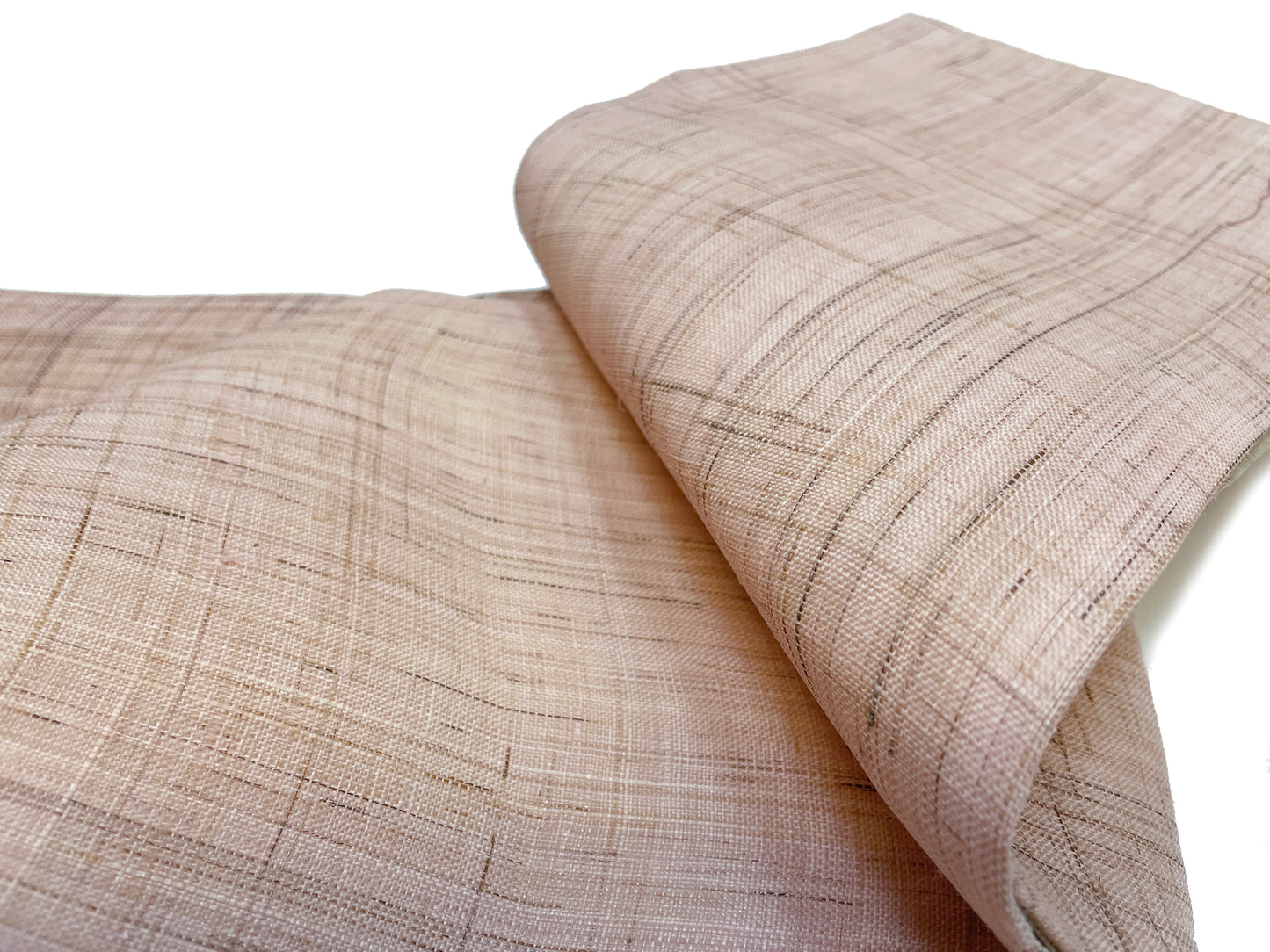 Plain linen thin obi "Shibuzakura"