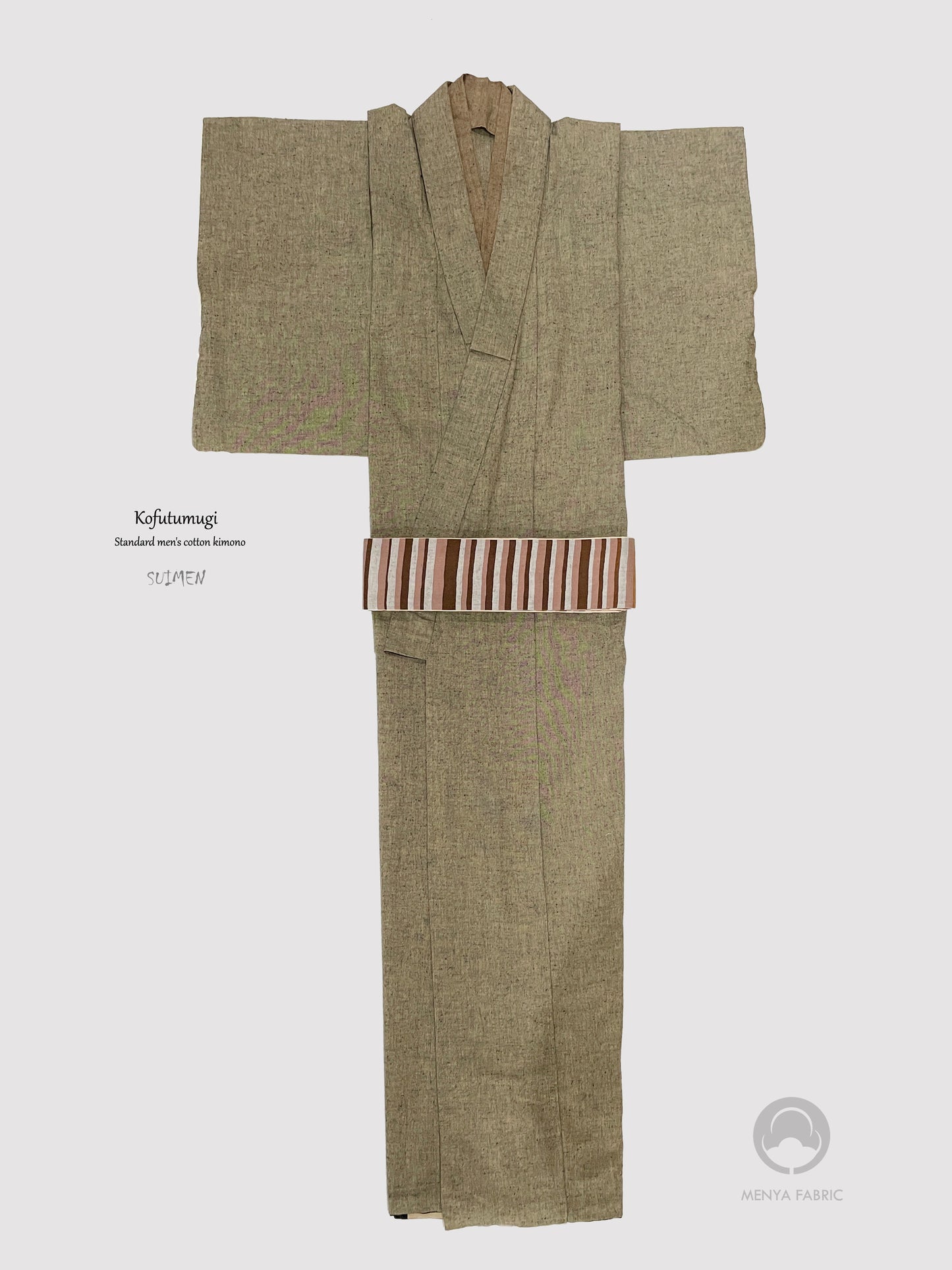 (SUI MEN) Antique tsumugi cotton kimono