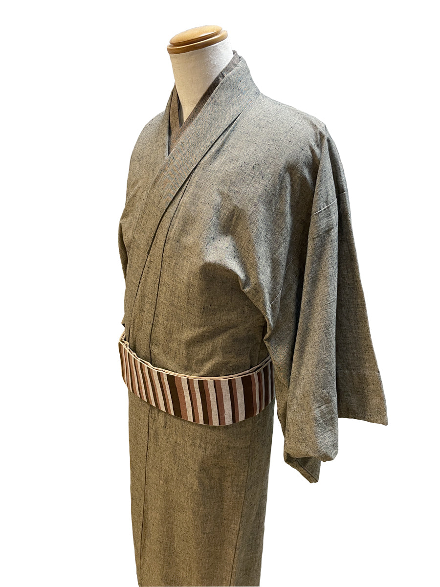 (SUI MEN) Antique tsumugi cotton kimono