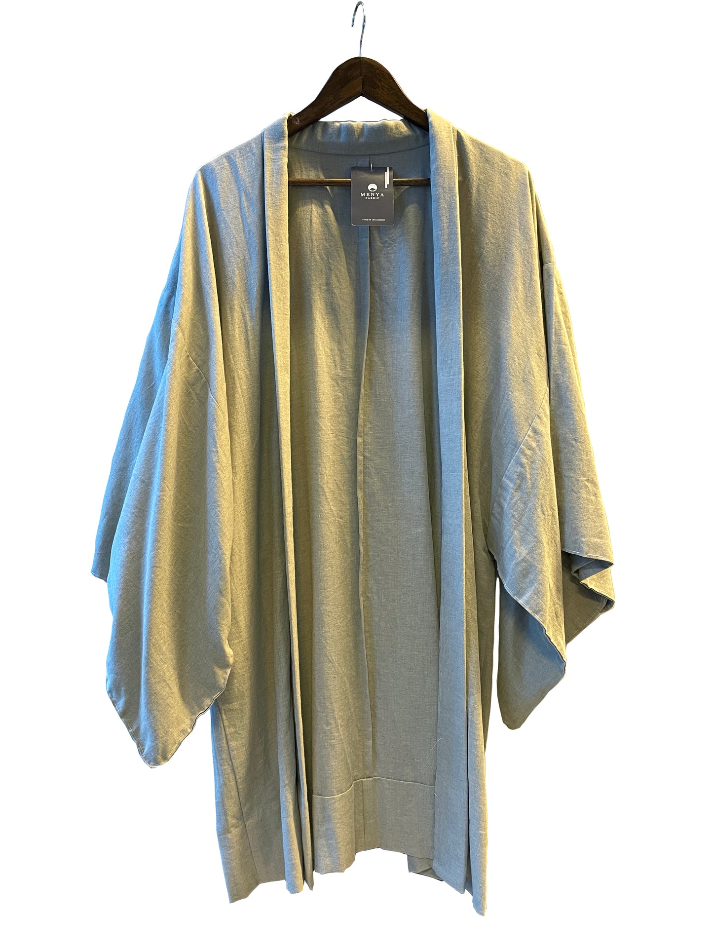 (SUI MEN/Ready-to-wear) Organic cotton haori "Plain yarn-dyed (silk grey)" Men's ready-to-wear (M) size
