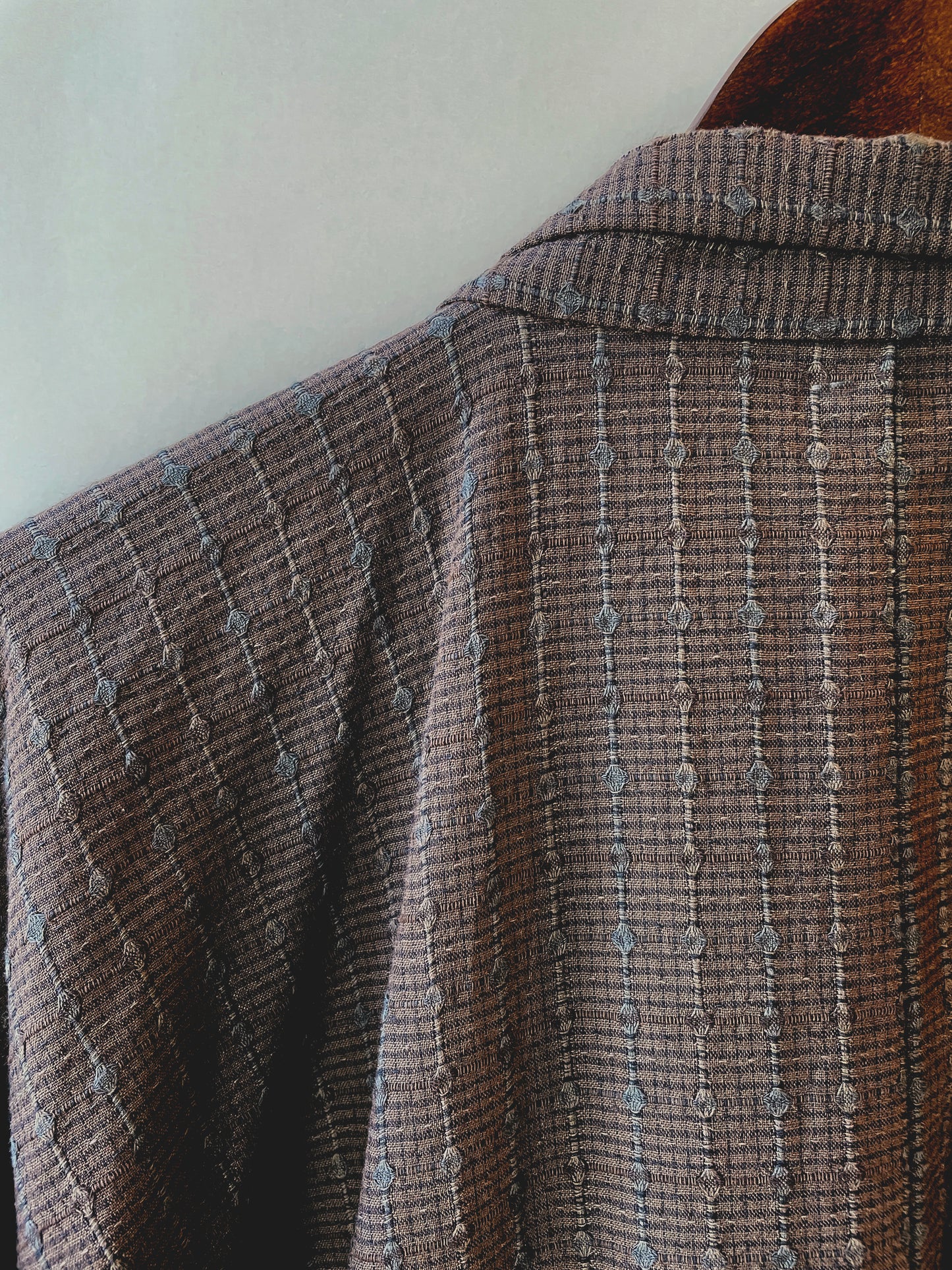 (SUI MEN) Cotton Haori "Sudare Stripe" Men's Ready-to-Wear (L) Size