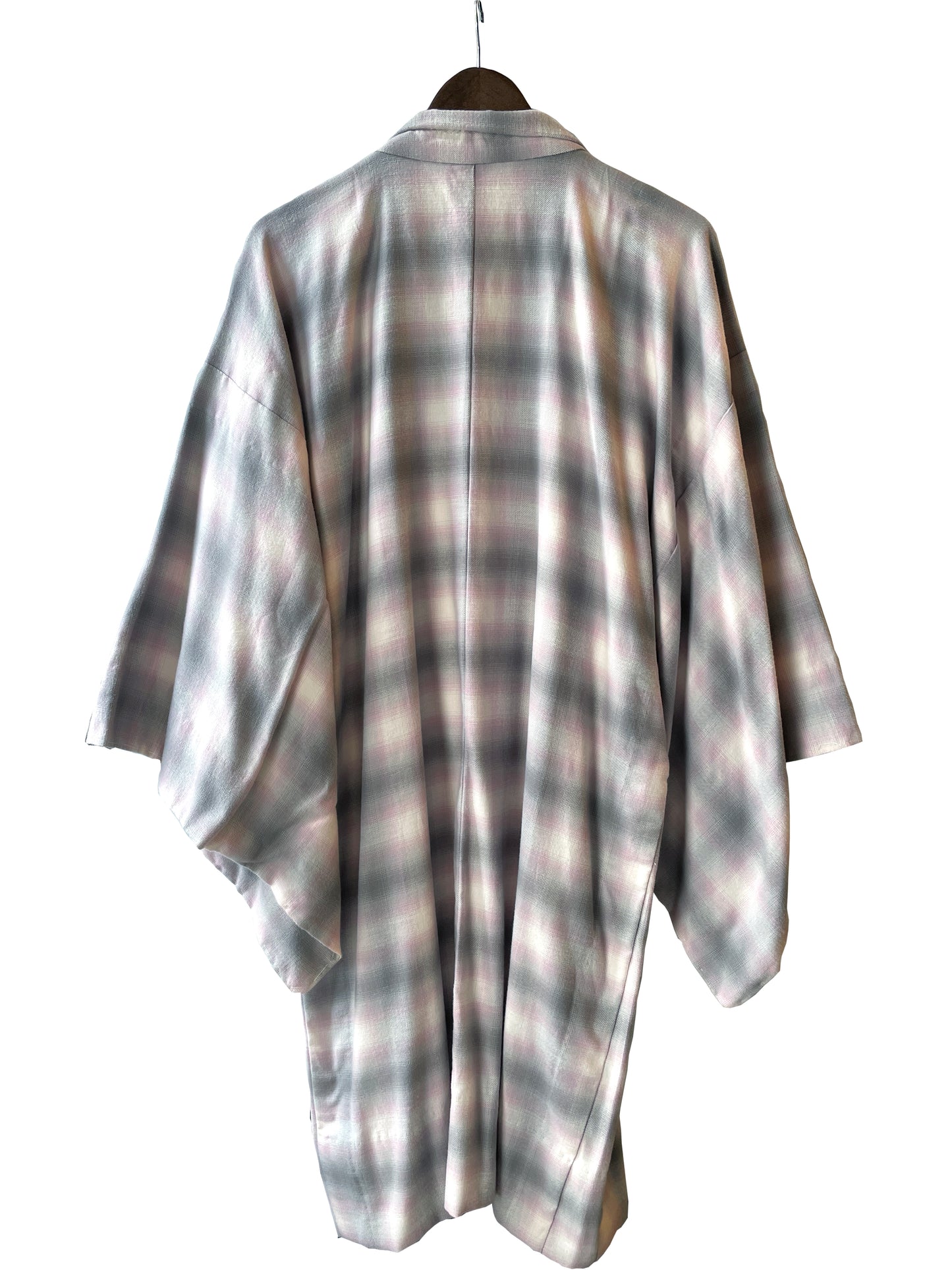 (SUI MEN) Organic cotton haori "Yarn-dyed check brushed" Men's ready-to-wear (L size)