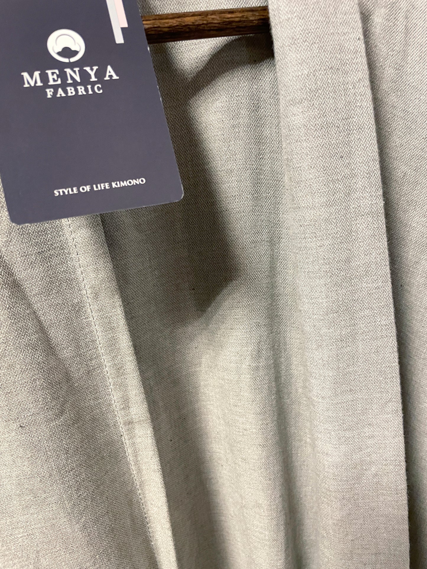 (SUI MEN/Ready-to-wear) Organic cotton haori "Plain yarn-dyed (silk grey)" Men's ready-to-wear (M) size