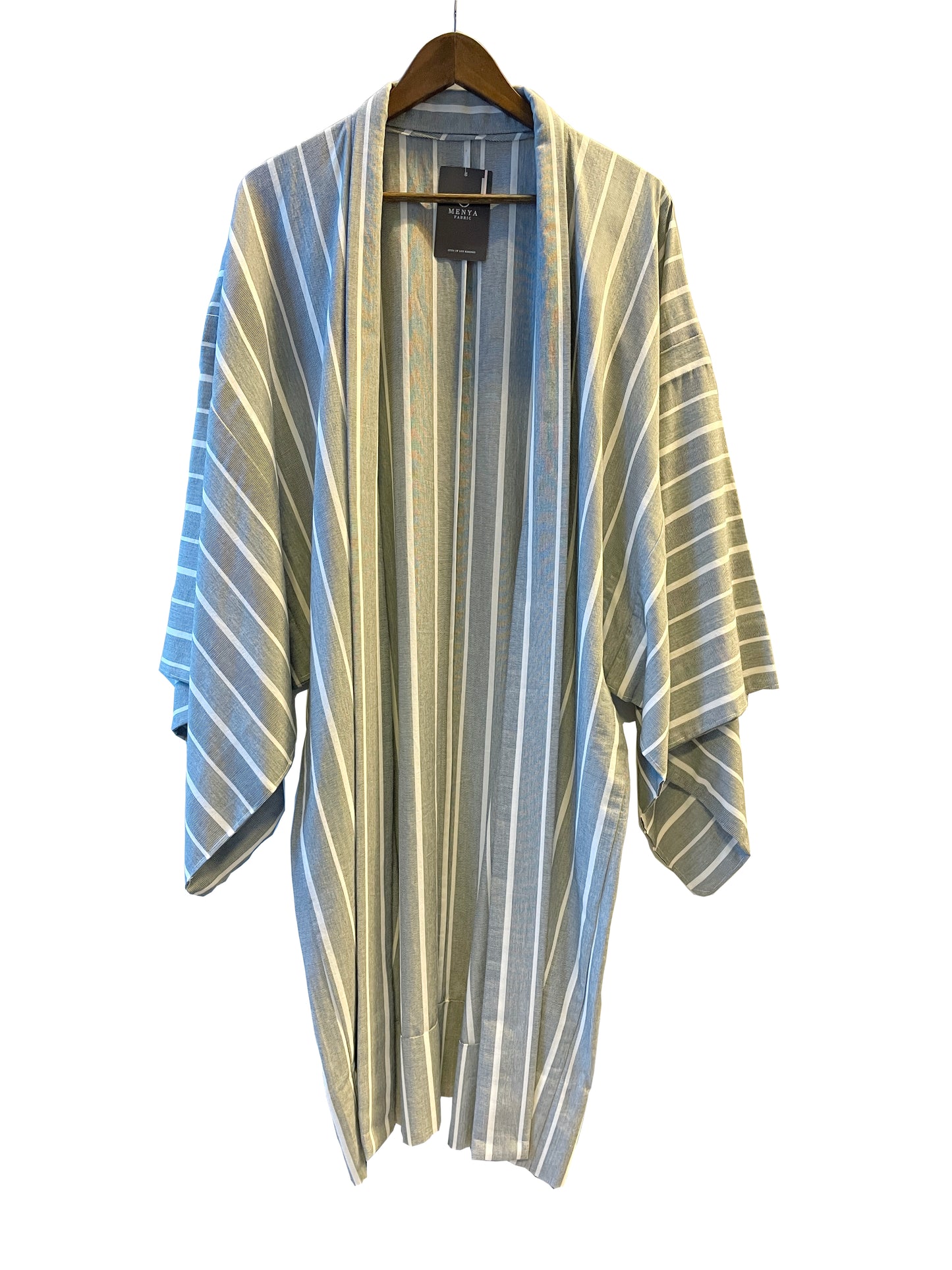 (SUI MEN) Cotton washi woven ready-to-wear haori "yarn-dyed stripes" men's ready-to-wear (L) size