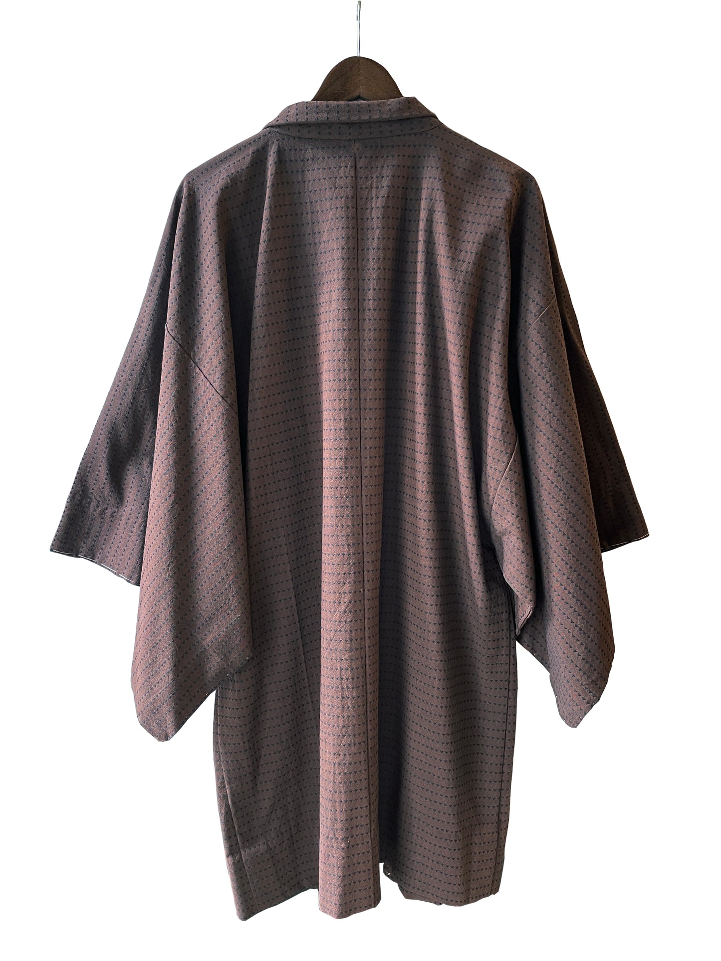 (SUIMEN) Yarn-dyed cotton haori (UROKO) Men's ready-to-wear (M) size