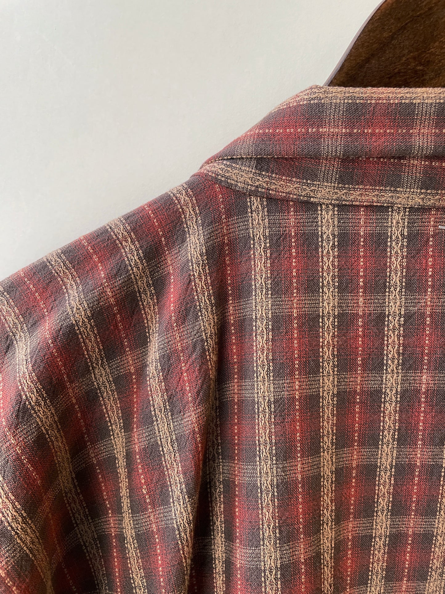 (SUI MEN) Cotton Haori "Check" Men's Ready-to-Wear (L) Size