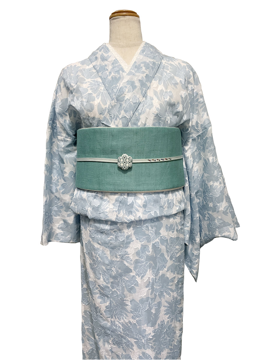 (KUON)はるなつもめん「花笑/hana-emi」単仕立て付き
