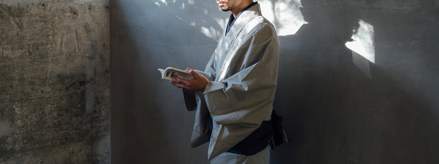 「粋MEN」Cotton Kimono