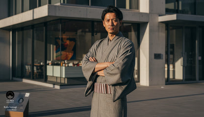 （SUI MEN)古布紬木綿着物