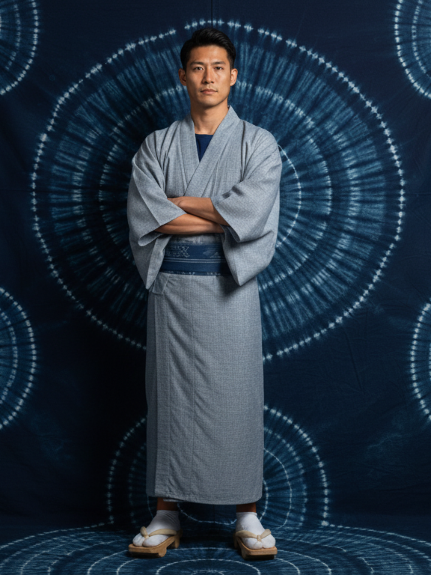 Bingo woven cotton "Plain weave (blue lapis lazuli)" Single layer 