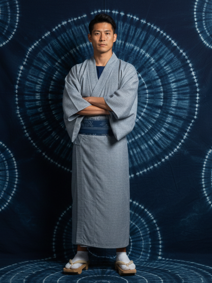 Bingo woven cotton "Plain weave (blue lapis lazuli)" Single layer 