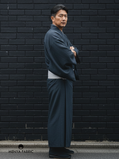 (SUI MEN)ライトツイルストレッチデニムキモノ「フルオーダー単仕立て付き」