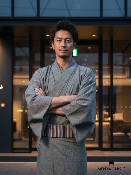 （SUI MEN)古布紬木綿着物