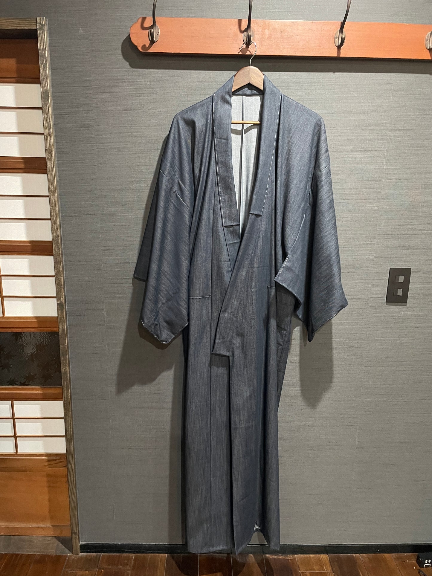 (SUI MEN)ライトツイルストレッチデニムキモノ「フルオーダー単仕立て付き」