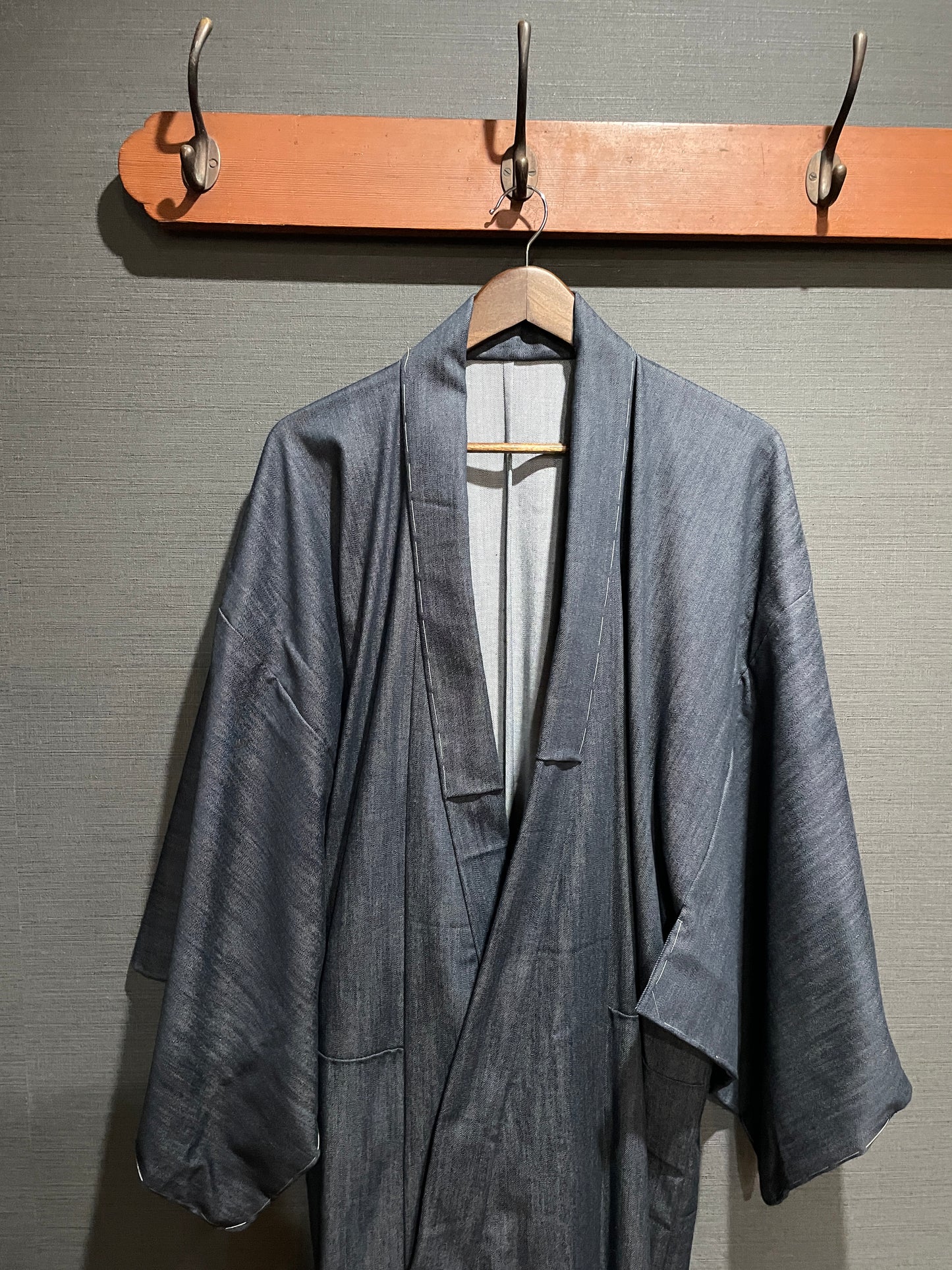 (SUI MEN)ライトツイルストレッチデニムキモノ「フルオーダー単仕立て付き」