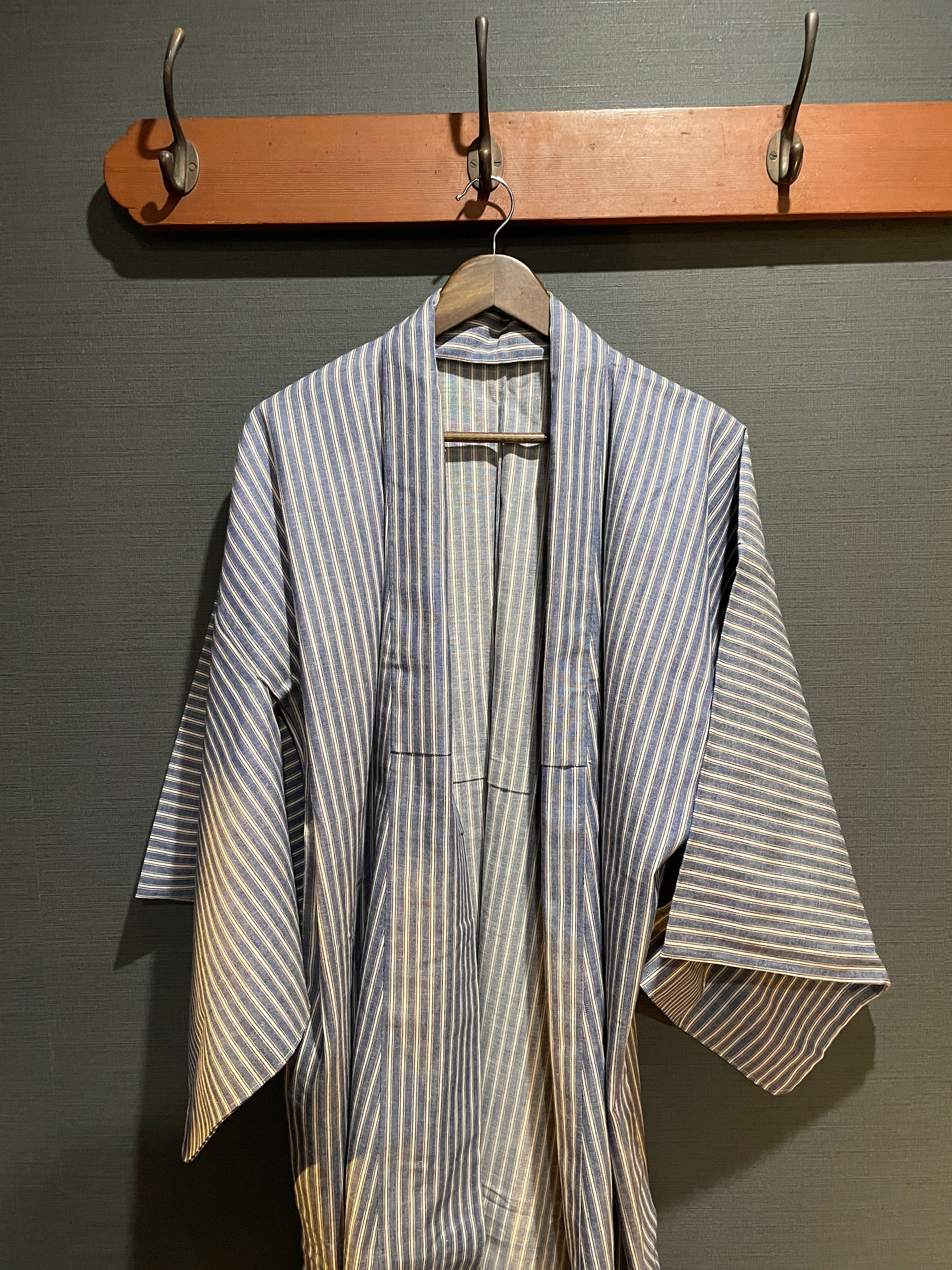 備後織木綿「綿織デニム」レディースプレタキモノ Lsize | MENYA FABRIC