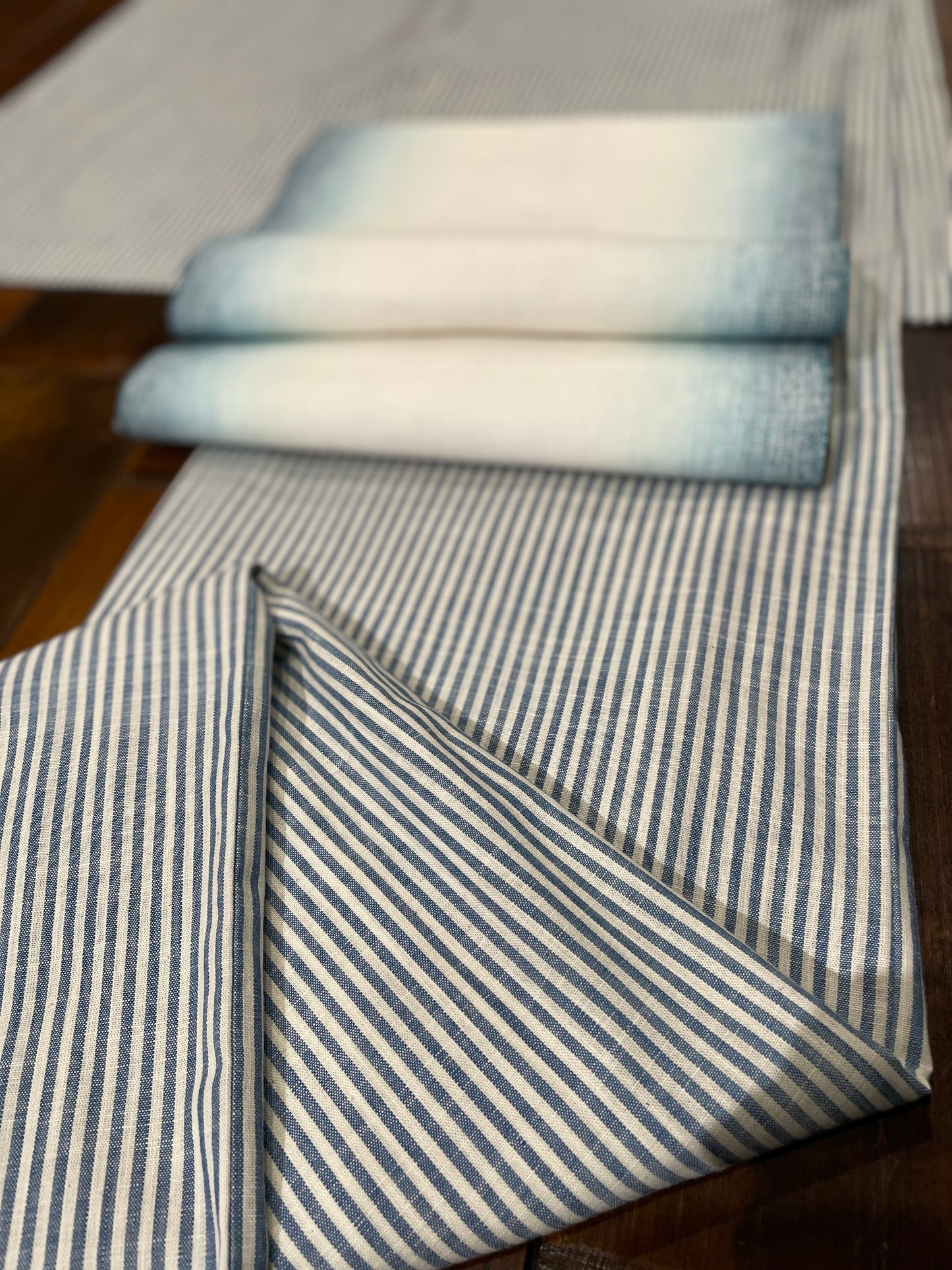 Bingo woven cotton "Plain weave (blue lapis lazuli)" Single layer 