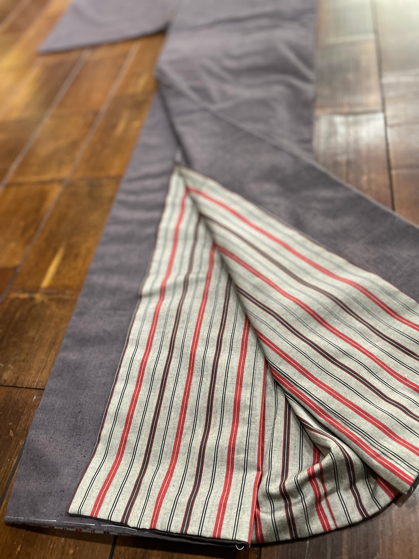 (SUI MEN/Pret-a-porter) Cotton linen kimono "Cotton linen/Yatarashima" Men's size L/single-ply/with lining 