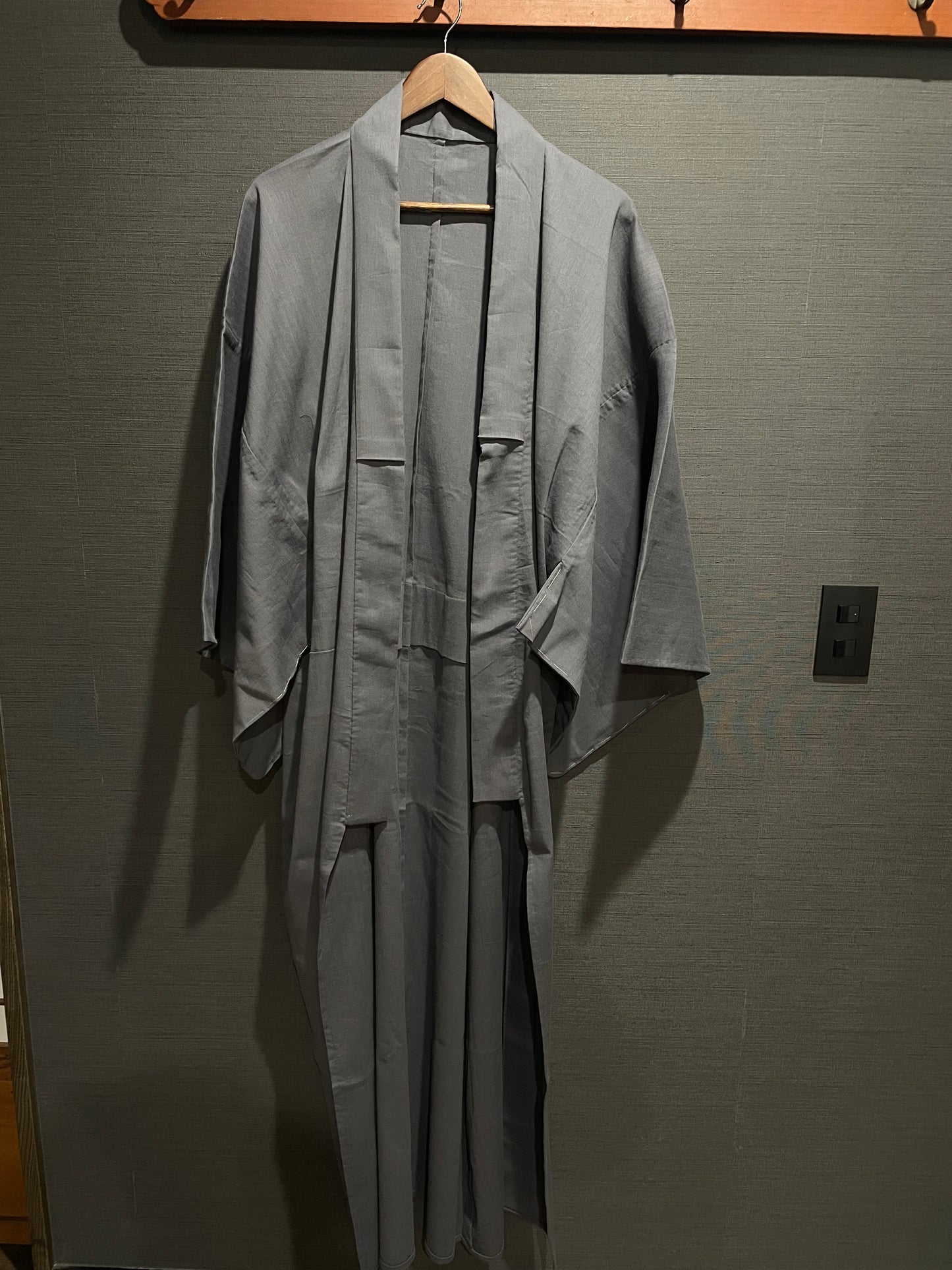 (SUI MEN) Soft wool yarn-dyed tweed kimono "Fully custom-made with single tailoring"
