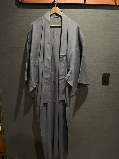 (SUI MEN) Soft wool yarn-dyed tweed kimono "Fully custom-made with single tailoring"
