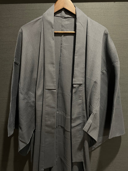 (SUI MEN) Soft wool yarn-dyed tweed kimono "Fully custom-made with single tailoring"
