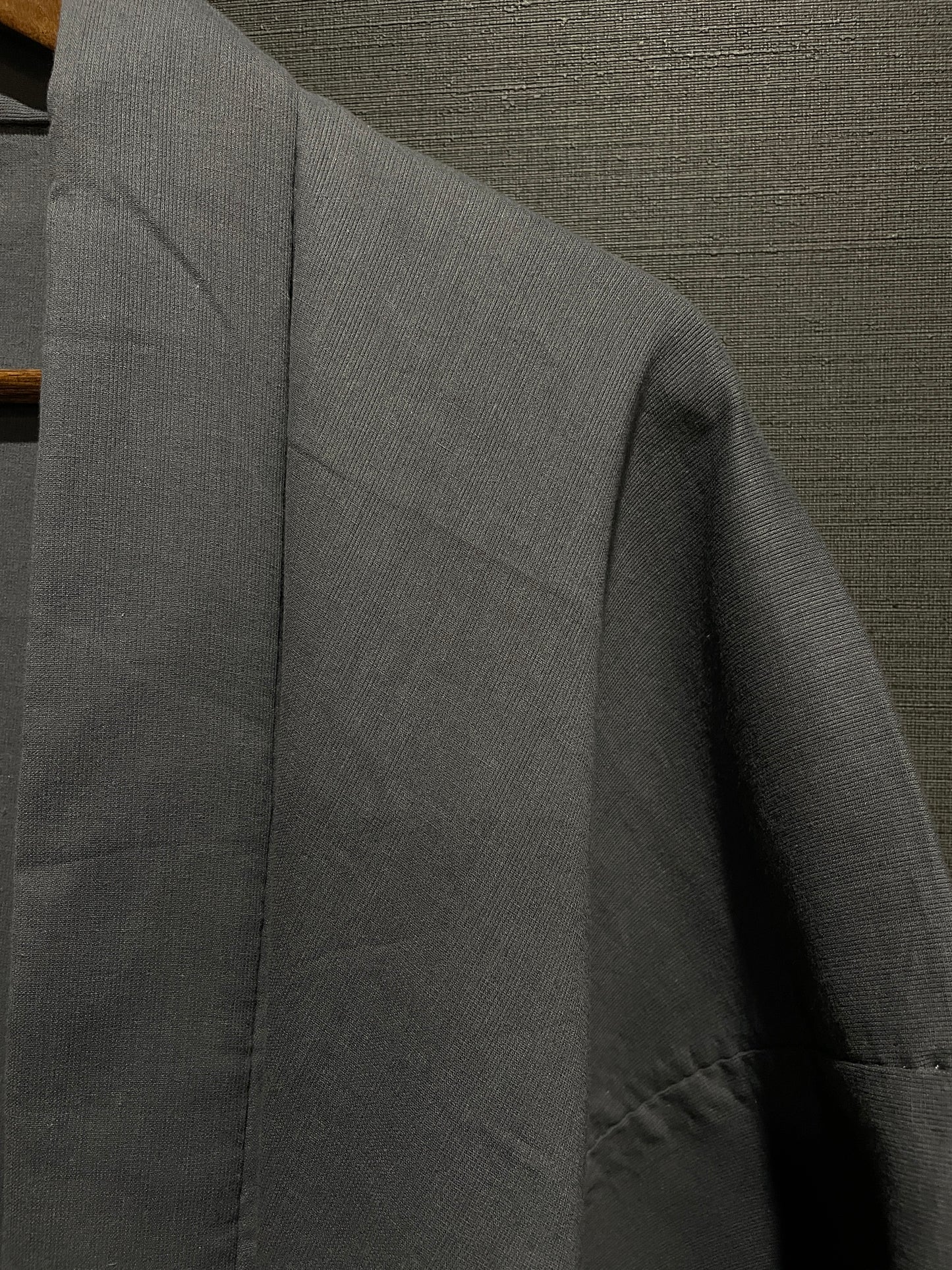 (SUI MEN) Soft wool yarn-dyed tweed kimono "Fully custom-made with single tailoring"