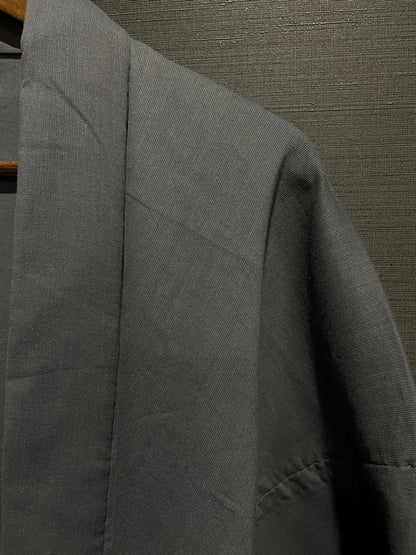 (SUI MEN) Soft wool yarn-dyed tweed kimono "Fully custom-made with single tailoring"
