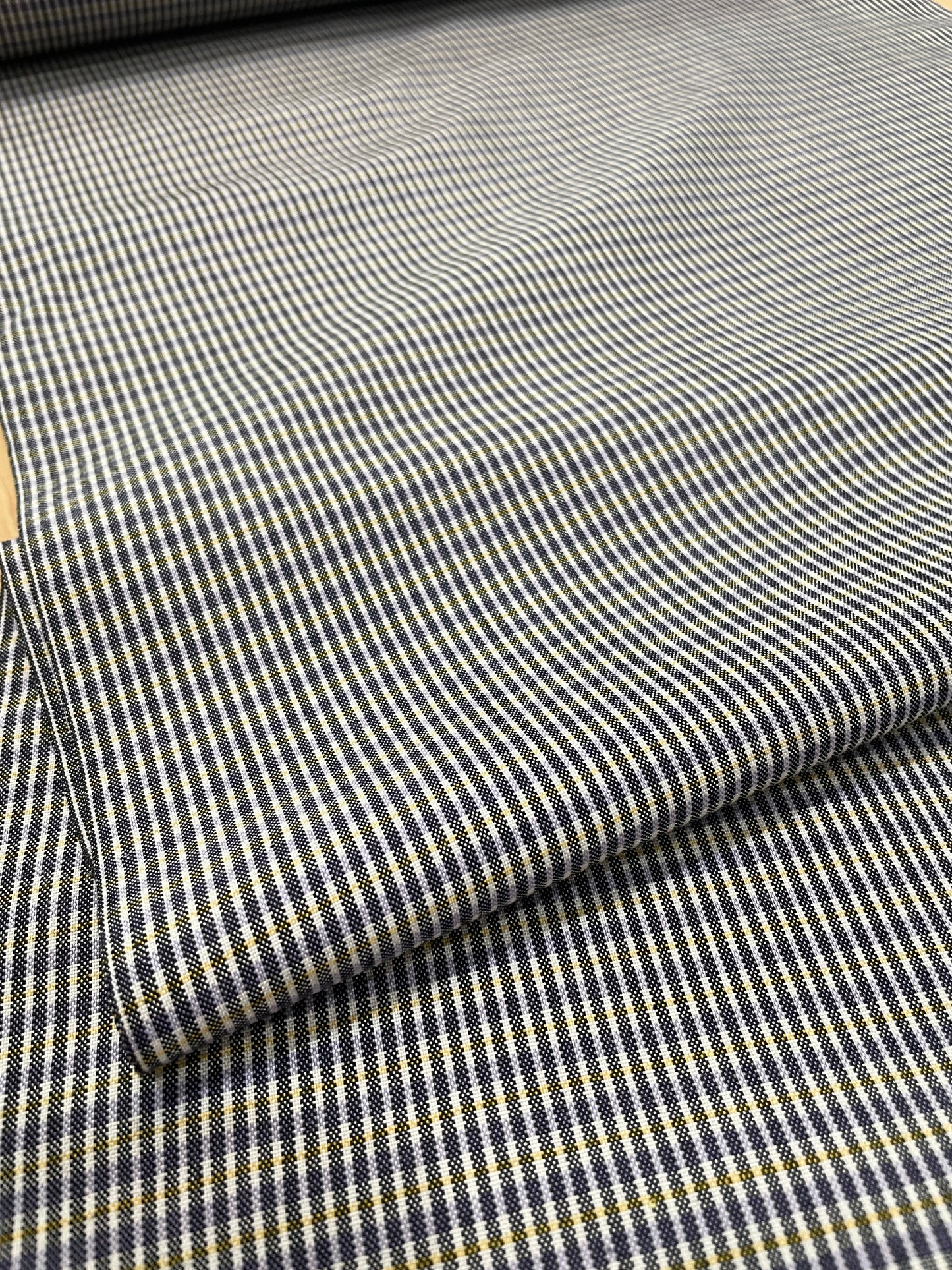 (SUI MEN) Soft wool yarn-dyed tweed kimono "Fully custom-made with single tailoring"