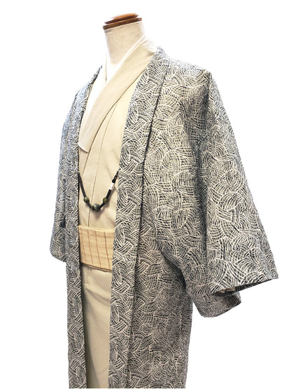 (SUI MEN) Cotton Haori "Uzu Uzu" Men's Ready-to-Wear (L size) 