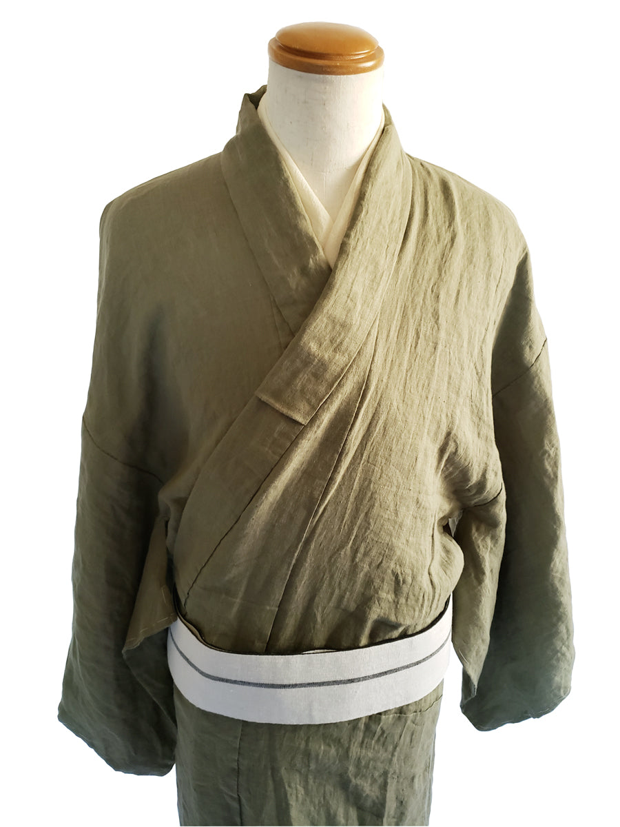 (SUI MEN/Pret-a-porter) French Linen Kimono/Single-ply (Men's LL size) 