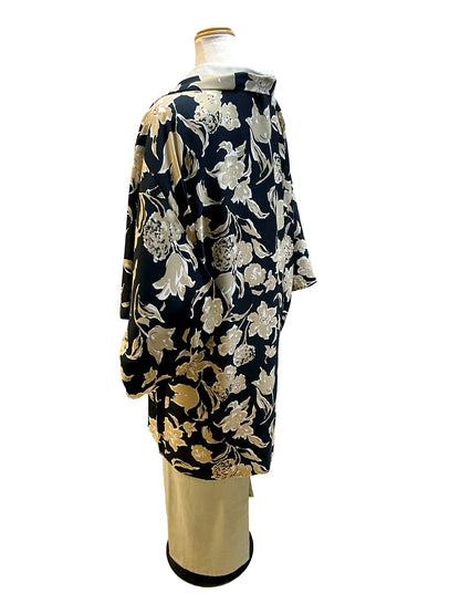 （KUON)SilkyDry HAORI[Drape Flower] 単仕立て