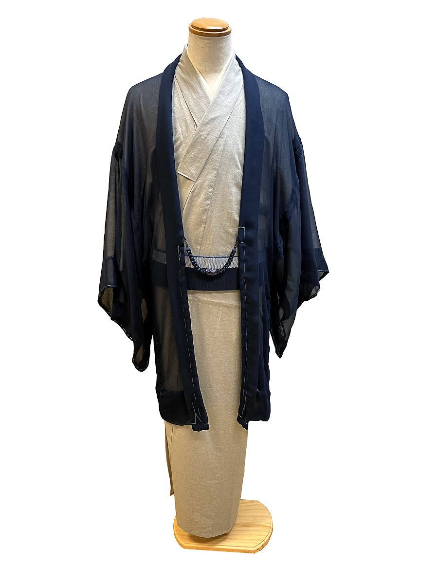 (SUI MEN) Silk Yoryu Thin Haori "FUWARI" with Single Tailoring 