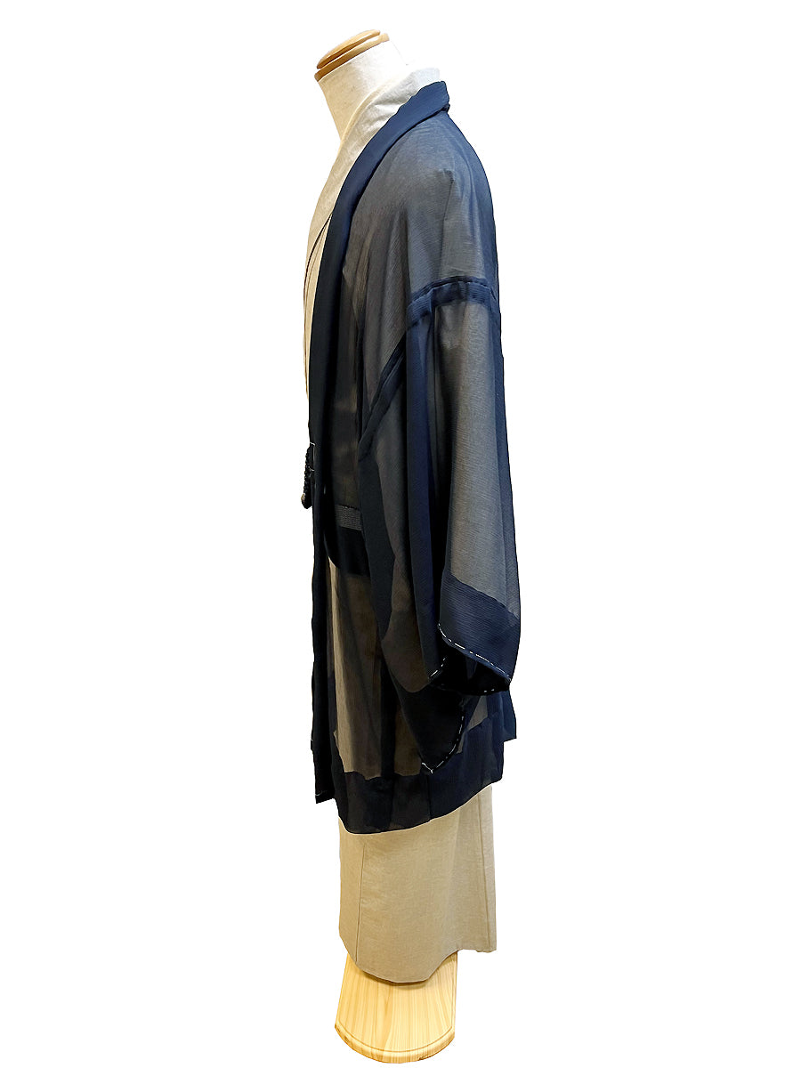 (SUI MEN) Silk Yoryu Thin Haori "FUWARI" with Single Tailoring 