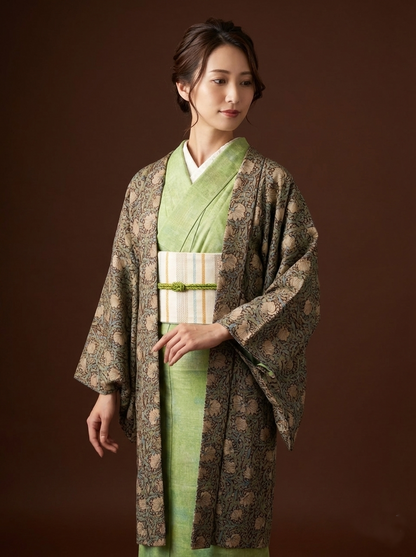 (KUON WOMEN)プレタコットン羽織「PIMPERNEL」 (仕立て上り）WOMEN(L)