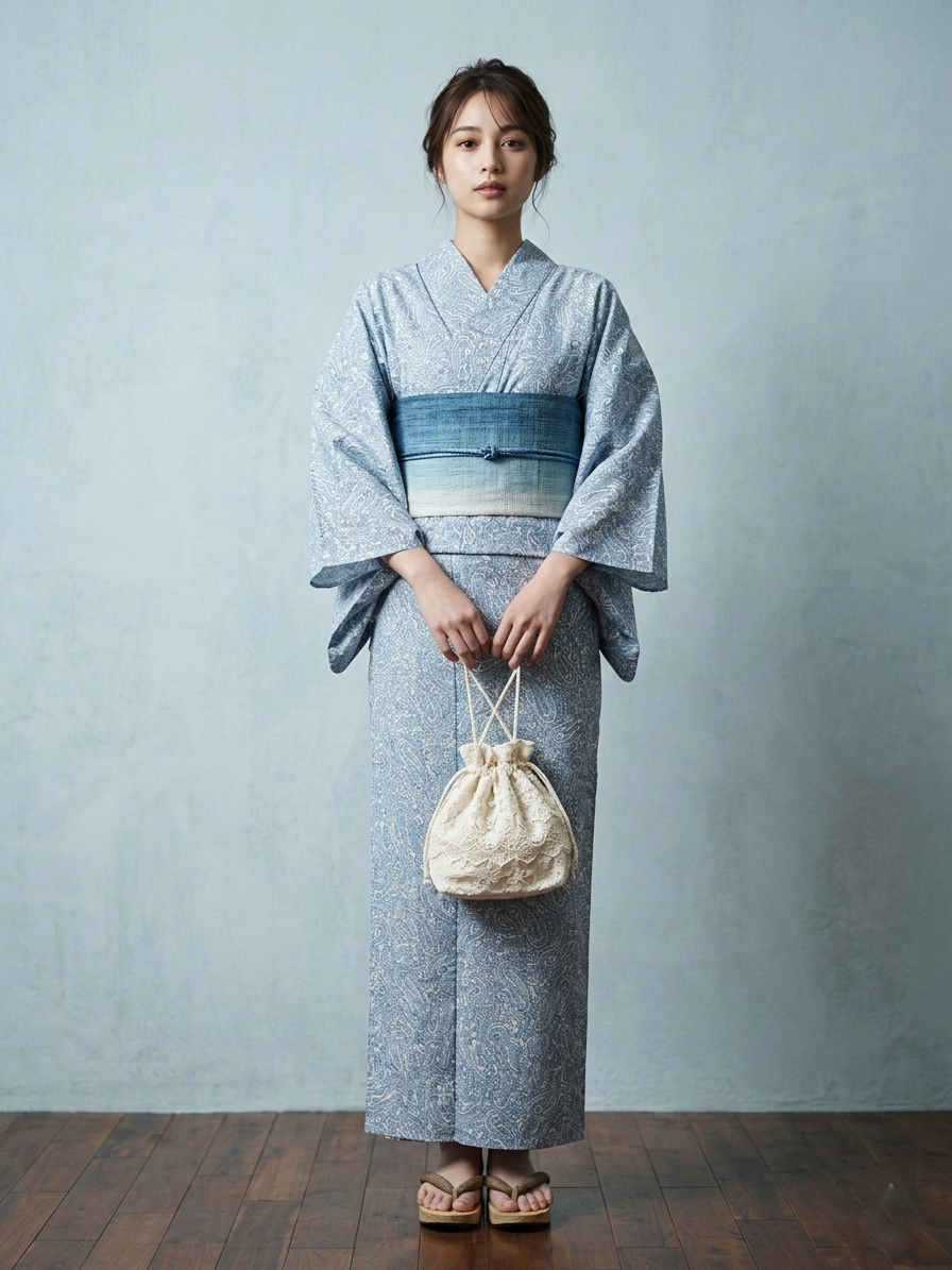 凪nagi)薄キモノ「magatama」単仕立て付き – MENYA FABRIC